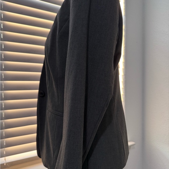 Kensie Charcoal Open Front Blazer - Picture 4 of 8